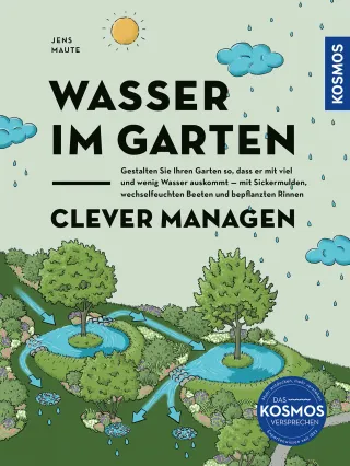 Buchcover „Wasser im Garten clever managen“