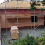 Zaunbauarbeiten Holzzaun horizontale Rhombusprofile