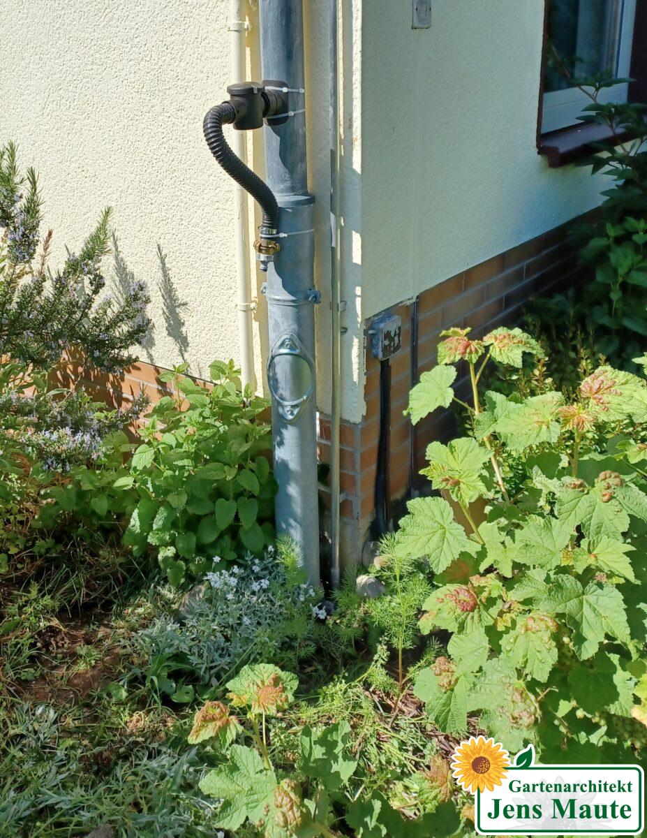 Regensammler Erdreich-Betankung