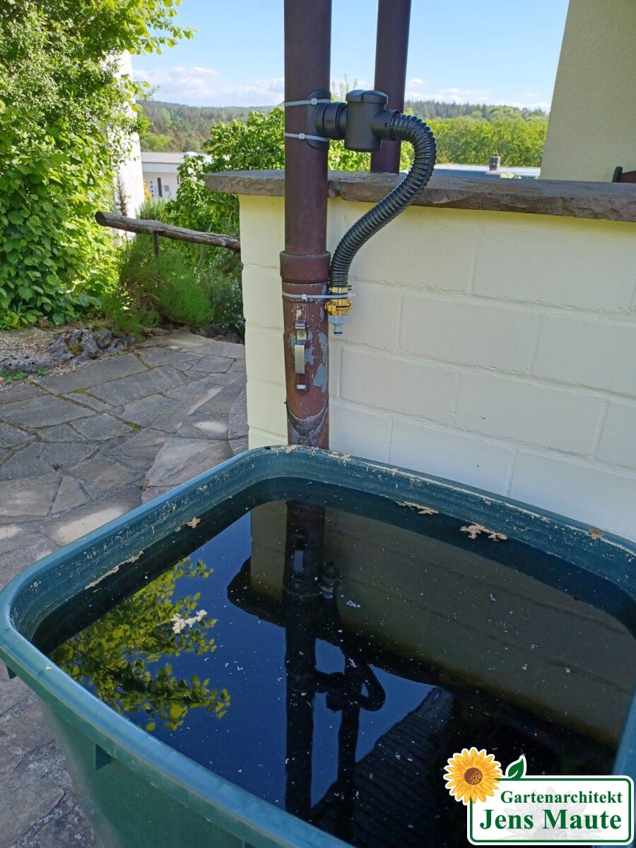 Regensammler Erdreich-Betankung